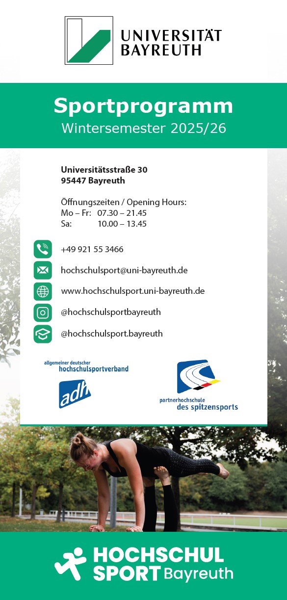 Hochschulsport Programm Cover